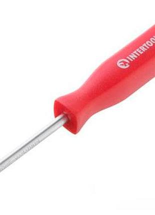 Отвертка intertool крестовая ударная ph1 х 75 мм (ht-0486)