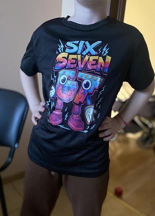 Нова футболка на хлопчика з дихаючої тканини 67 six seven