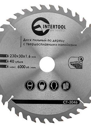 Диск пильный intertool 230 х 40t х 30 мм (ct-3046)
