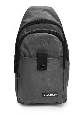 Нагрудная сумка полиэстер серый арт.63745 grey lanpad (китай)