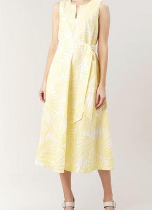 Елегантне 👗 плаття з поясом із льону
