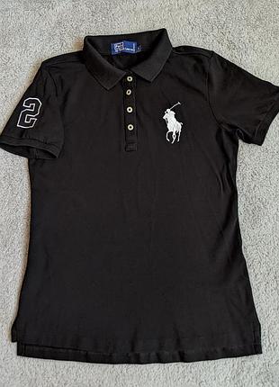 Поло футболка женская polo ralph lauren оригинал big pony винтаж made in usa slim