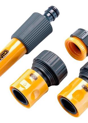 Набор для полива сила 1 насадка x 1 адаптер 1/2" x 3/4" x 2 коннектора 3/4" (4шт) (551286)