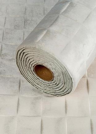 Обои самоклеящиеся рулонные велюровые 2,95м х 60 см х 7 мм обои в рулоне на клеевой основе жемчужно-белый