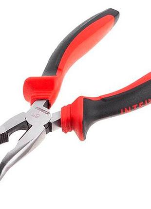 Плоскогубці подовжені вигнуті intertool 160 мм фосфат (nt-0146)