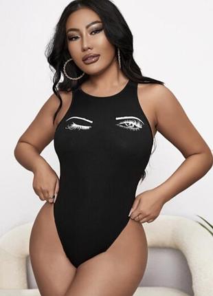 Чорний боді