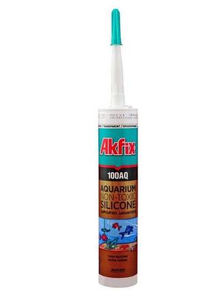 Силикон akfix аквариумный 280 мл черный 100aq (sa079)
