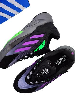 Мужские кроссовки adidas ozelia black/purple черные с фиолетовым