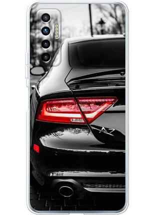 Чохол силіконовий з картинкою на tecno camon 17p (машина, audi a7)