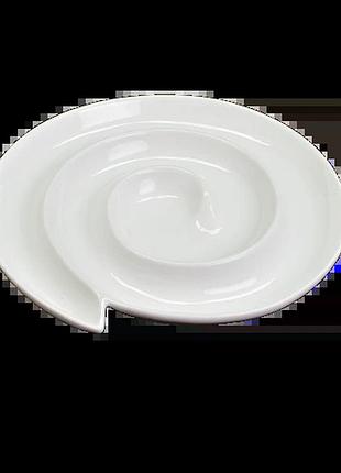Менажница фарфора stenson mc4280-10 "scroll" 10"(25.5см)
