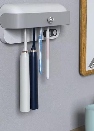 Держатель зубных щеток toothbrush disinfection rack с ультрафиолетовой стерилизацией
