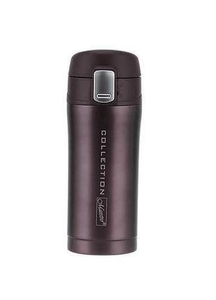 Термокружка maestro 320 мл collection коричневая (mr-1641-32-brown)