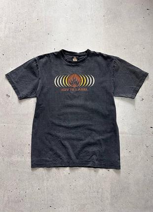 Vintage black label graphic t-shirt washed black size l streetwear sk8 y2k  merch original чоловіча вінтажна футболка мерч