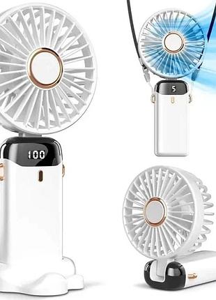 Портативний акумуляторний міні-вентилятор mini fan tp-01 з присоскою та usb type-c • ручний і настільний вентилятор для дому,