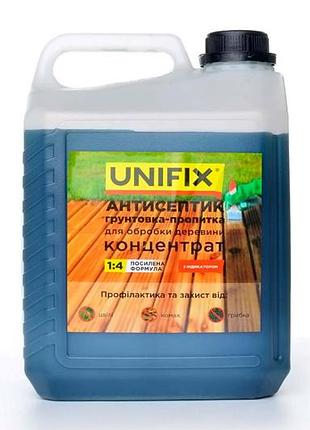 Антисептик грунтовка-пропитка для обработки древесины unifix 5кг x 1:4 концентрат (951165)