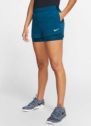 Шорты с треками nike court tennis🎾 dri-fit размер ххл 939312-432