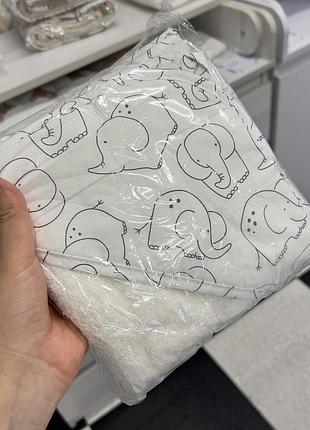 Полотенце-уголок детский baby comfort спящие мишки 75*75 см серая махра
