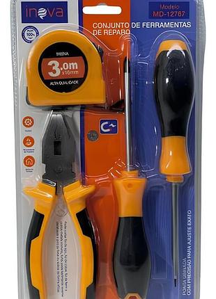 Набор инструментов для ремонта tool kit set 13776-3 | мини-набор для ремонта и бытовых работ tool kit set 13776-3 3