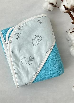Полотенце-уголок детский baby comfort маленькие звездочки 75*75 см белая махра