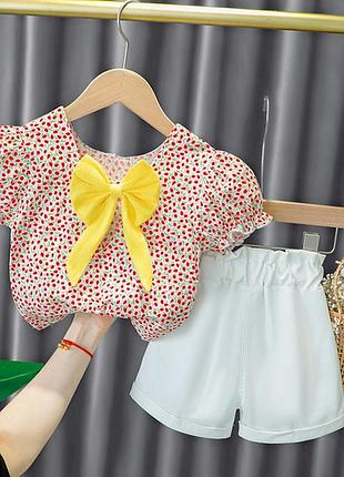 Нарядний костюм для дівчинки на літо 1328, розмір 110