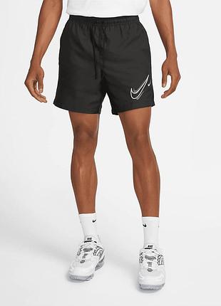 Шорты nike унисекс с подкладкой размер s dq3945-010