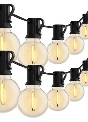 Гирлянда для улицы 7.6 метра 25 led g-40 ha-90 • декоративные гирлянды для дома и террасы