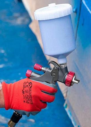 Перчатки intertool с нитриловым покрытием 10" (красно-серая) (sp-0124) (12 шт.) 3