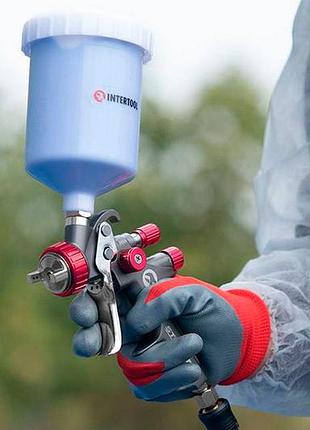 Перчатки intertool с нитриловым покрытием 10" (красно-серая) (sp-0124) (12 шт.) 4