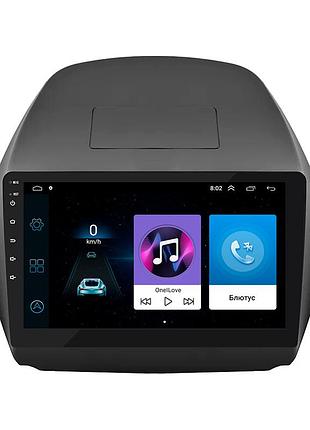 Штатная магнитола lesko для hyundai tucson ii 2009-2015 экран 10" 1/16gb wi-fi gps base