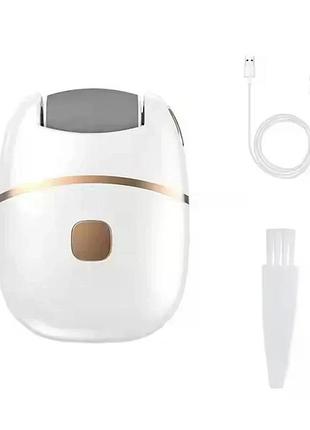 Электрическая аккумуляторная пила-пемза для пяток и стоп 2 скорости usb зарядка • беспроводная роликовая пила для педикюра от