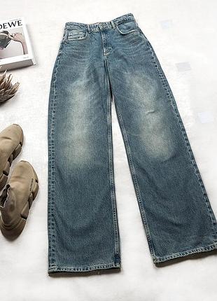 Жіночі базові джинси баггі baggy zara трендового відтінку m-l