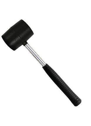Киянка intertool 340 г х 55 мм чорна ручка метал (ht-0229)