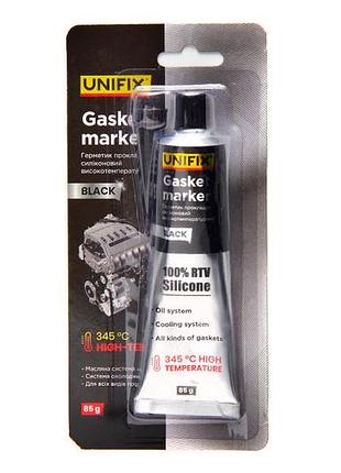 Герметик прокладок unifix 85г x 345°с черный (940012)