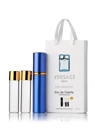 З феромонами versace man eau fraiche від versace для чоловіків. об'єм 3*15 (45 мл.).