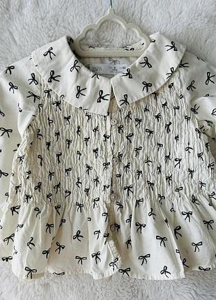Блуза zara з бантиками