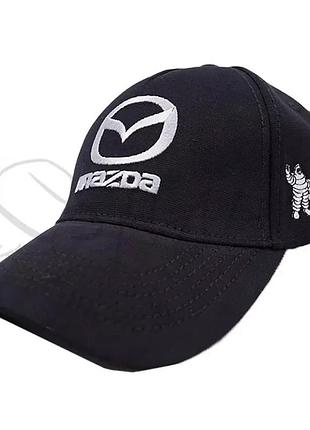 Бейсболка мужская автомобильная кепка с плотного котона mazda av20015 темно-синий