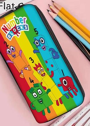 Дитячий нейлоновий шкільний пенал numberblocks