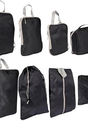 Набор дорожных сумок-органайзеров laundry pouch 8 шт (r37147) черный