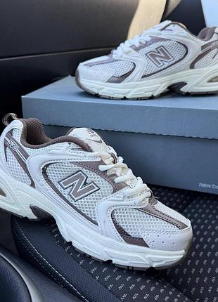 Жіночі кросівки new balance 530 cream white brown