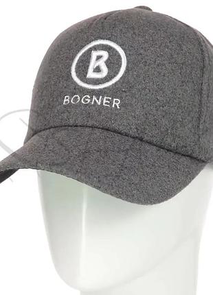 Бейсболка кашемірова bogner bkk19403 темно-сірий