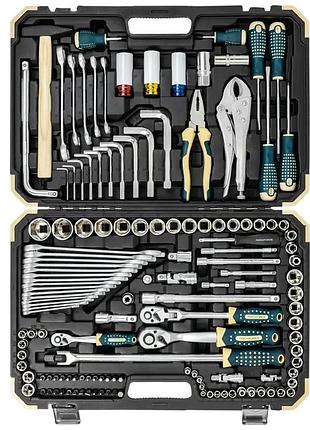 Набор инструментов 142+6 предмета 1/2", 3/8", 1/4" rockforce rf-41421+6
