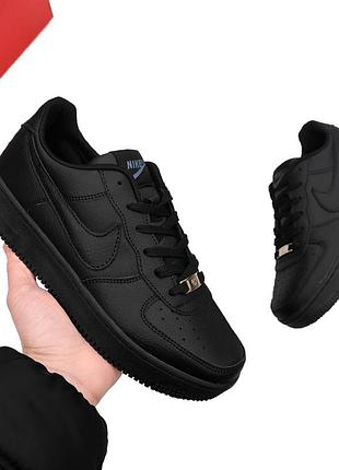 Чоловічі кросівки nike air force 1 чорні
