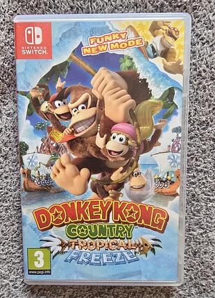 Donkey kong country: tropical freeze, б/у, eng , nintendo switch, switch 2