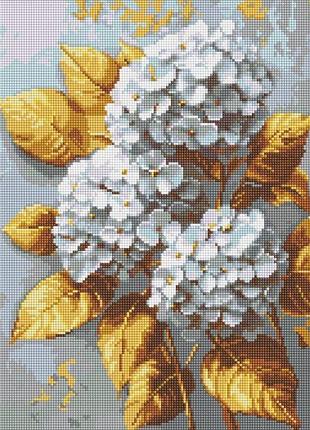Алмазна мозаїка - золота гортензія ©art_selena_ua ідейка 40х50 см (amo8253)