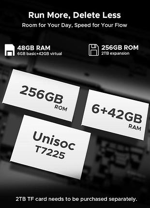Смартфон doogee note 56 plus – android 16, 48/256гб, аккумулятор 6150мач, 6.56” hd ips экран, 50мп/8мп камеры, face id, nfc, bt5.0 5