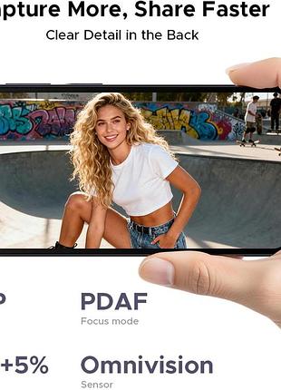 Смартфон doogee note 56 plus – android 16, 48/256гб, аккумулятор 6150мач, 6.56” hd ips экран, 50мп/8мп камеры, face id, nfc, bt5.0 7