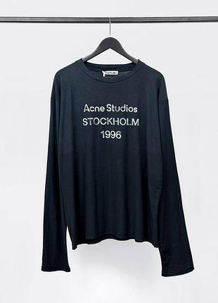 Лонгслв acne studios синього кольору