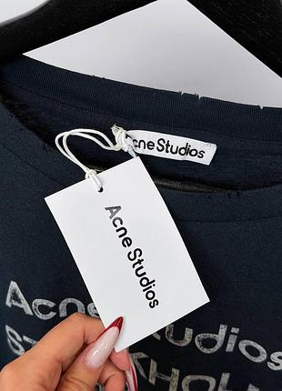 Лонгслв acne studios синього кольору 3