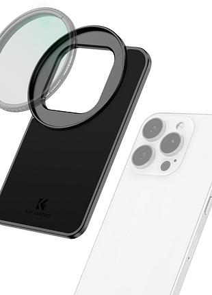 Магнитный крепеж для резьбового светофильтра 67мм k&f concept совместим с iphone 16/15/14/13/12, 16/15/14/13/12 pro (kf31.161)