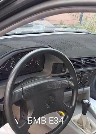 Накидка на панель приборов bmw 5 e34 1988-1996 плоская
